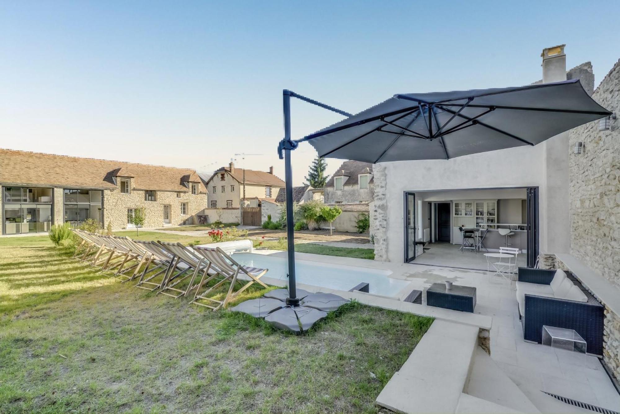 Incroyable Villa A Amponville Avec Piscine Privee. Exterior foto